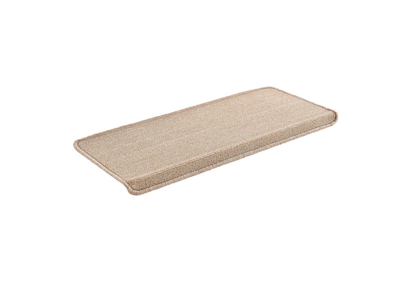en.casa Stufenmatte, rechteckig, 15er Set Treppenmatten rechteckig 65x24cm selbstklebend Beige Bild 2