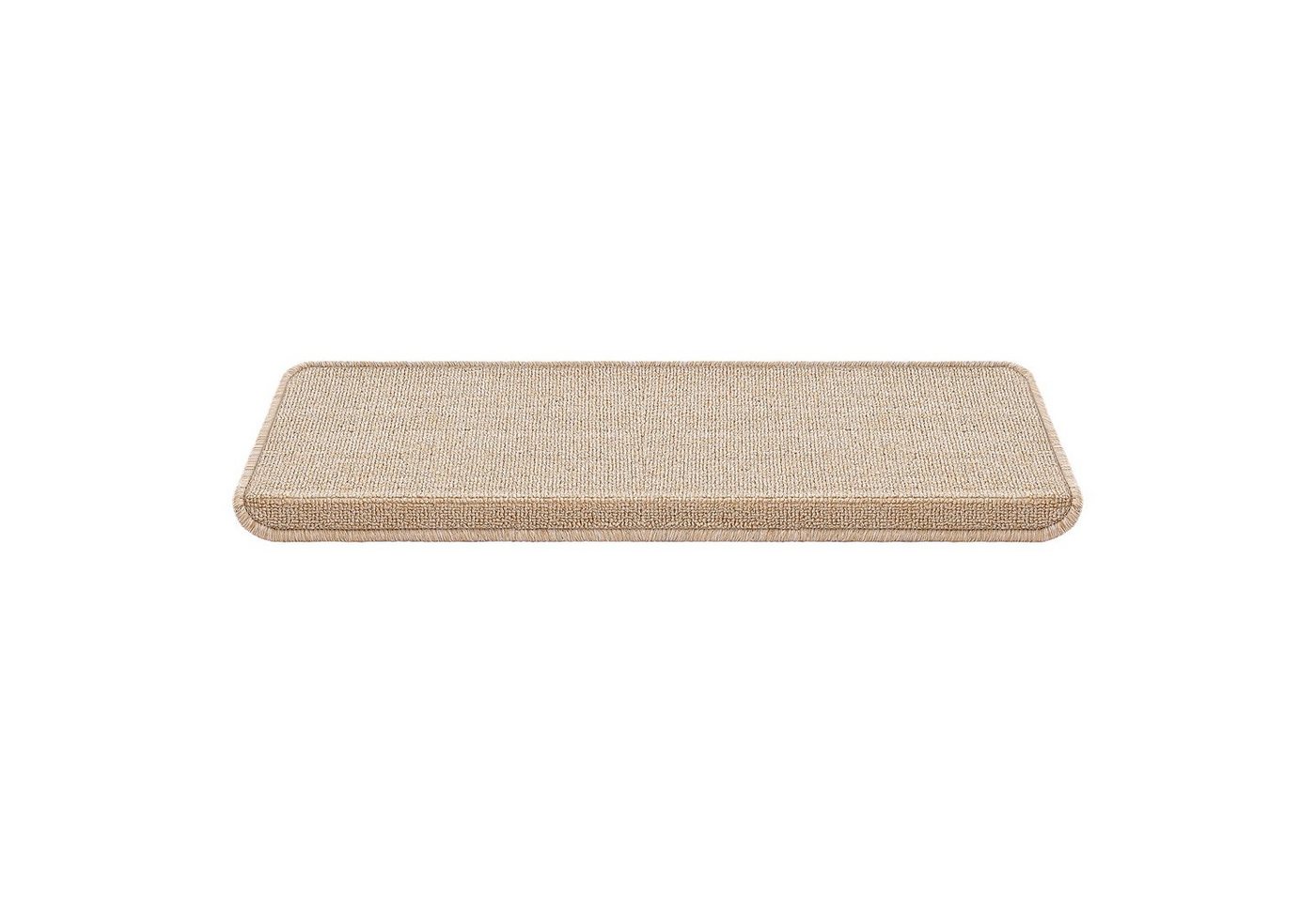en.casa Stufenmatte, rechteckig, 15er Set Treppenmatten rechteckig 65x24cm selbstklebend Beige Bild 4