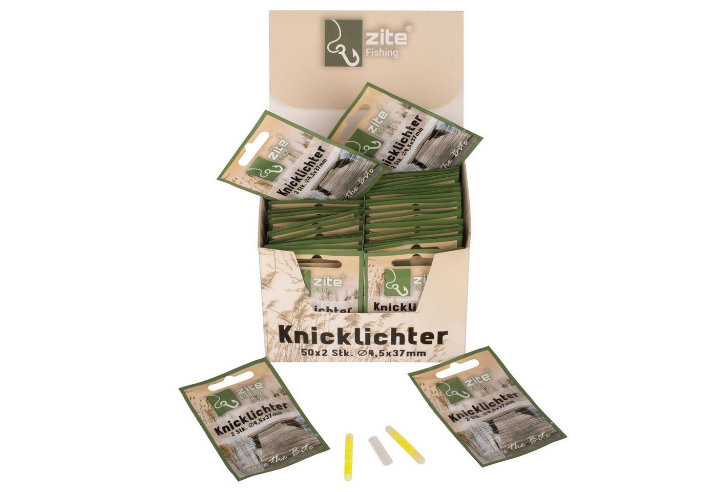 Zite Montagezubehör Knicklichter Set für Nachtangeln, 100 Stück, 4,5x37mm Bild 4