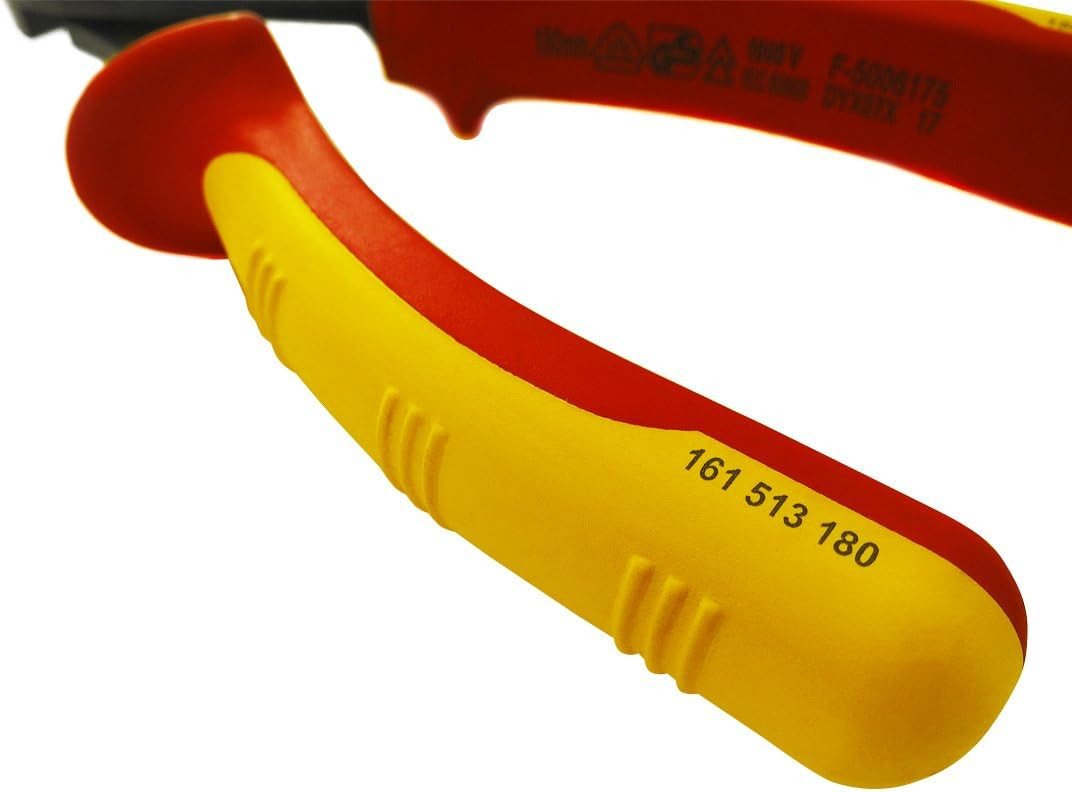S&R Seitenschneider VDE-Kraft-Seitenschneider 180mm 1000V-geprüft, 1-tlg., aus 60CrV Stahl, HRC 58-65, phosphatiert Bild 2