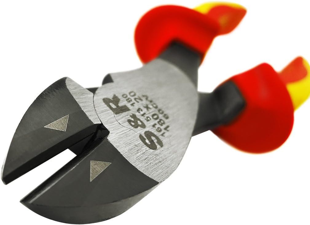 S&R Seitenschneider VDE-Kraft-Seitenschneider 180mm 1000V-geprüft, 1-tlg., aus 60CrV Stahl, HRC 58-65, phosphatiert Bild 5