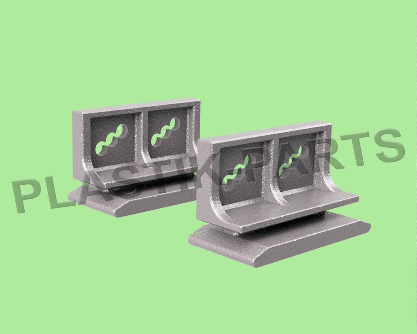 Plastik Parts Gerätehaus Türgleiter für Spacemaker A67 & Treco X6 Gerätehaus, (2 St)