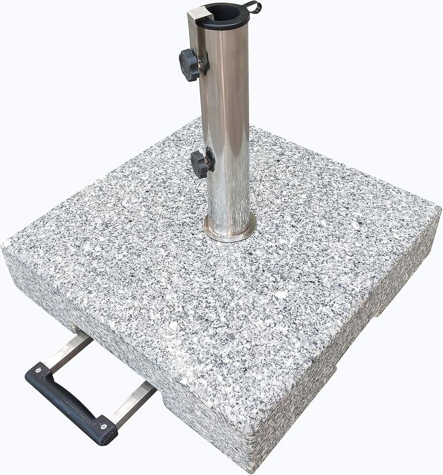 Gardissimo Schirmhalter 50 kg Granit Edelstahl Sonnenschirmständer Robusto, Spar-Set, 1 tlg., komplett-Set