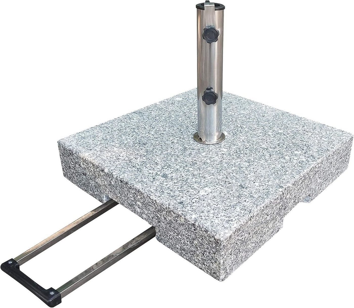 Gardissimo Schirmhalter 50 kg Granit Edelstahl Sonnenschirmständer Robusto, Spar-Set, 1 tlg., komplett-Set Bild 2