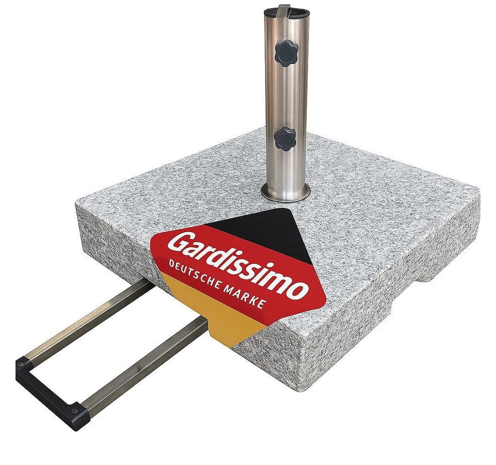 Gardissimo Schirmhalter 50 kg Granit Edelstahl Sonnenschirmständer Robusto, Spar-Set, 1 tlg., komplett-Set Bild 5