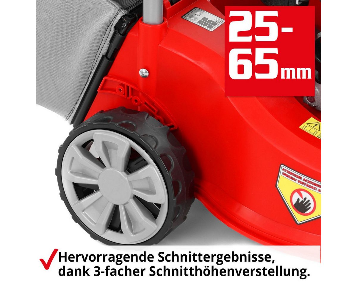 Hecht Benzinrasenmäher 5408 mit 45 l Fangkorb & 4-Takt OHV-Motor bis 700 m², 40 cm Schnittbreite, kompakt & leicht, ideal für kleine Gärten Bild 4