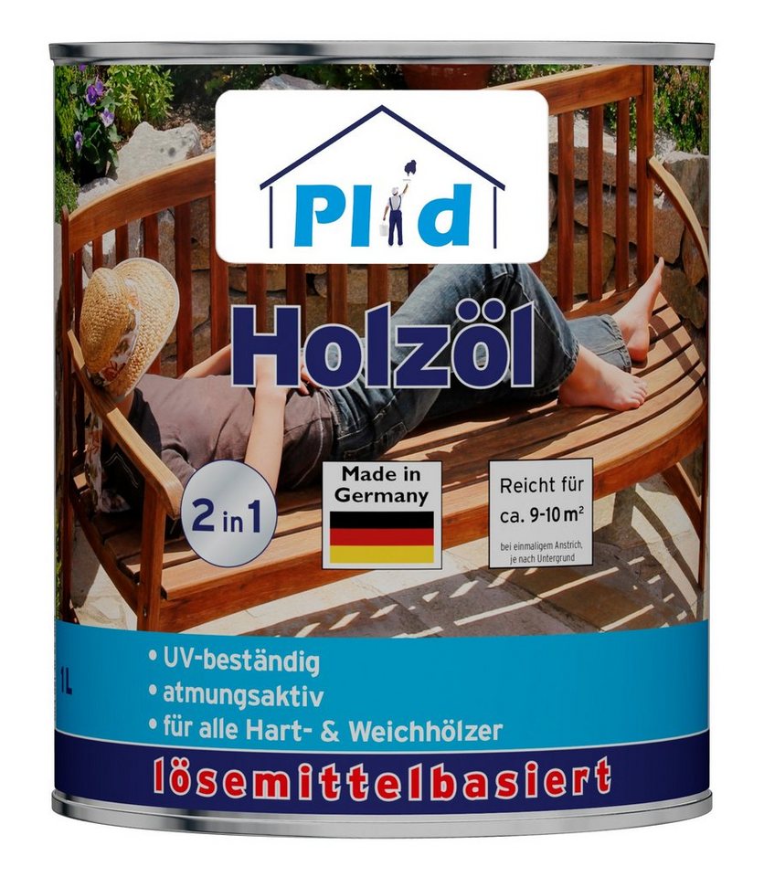 plid Holzöl Holzlasur Pflegeöl Holzschutz Imprägnieröl Gartenmöbel Teakholzöl Bild 2