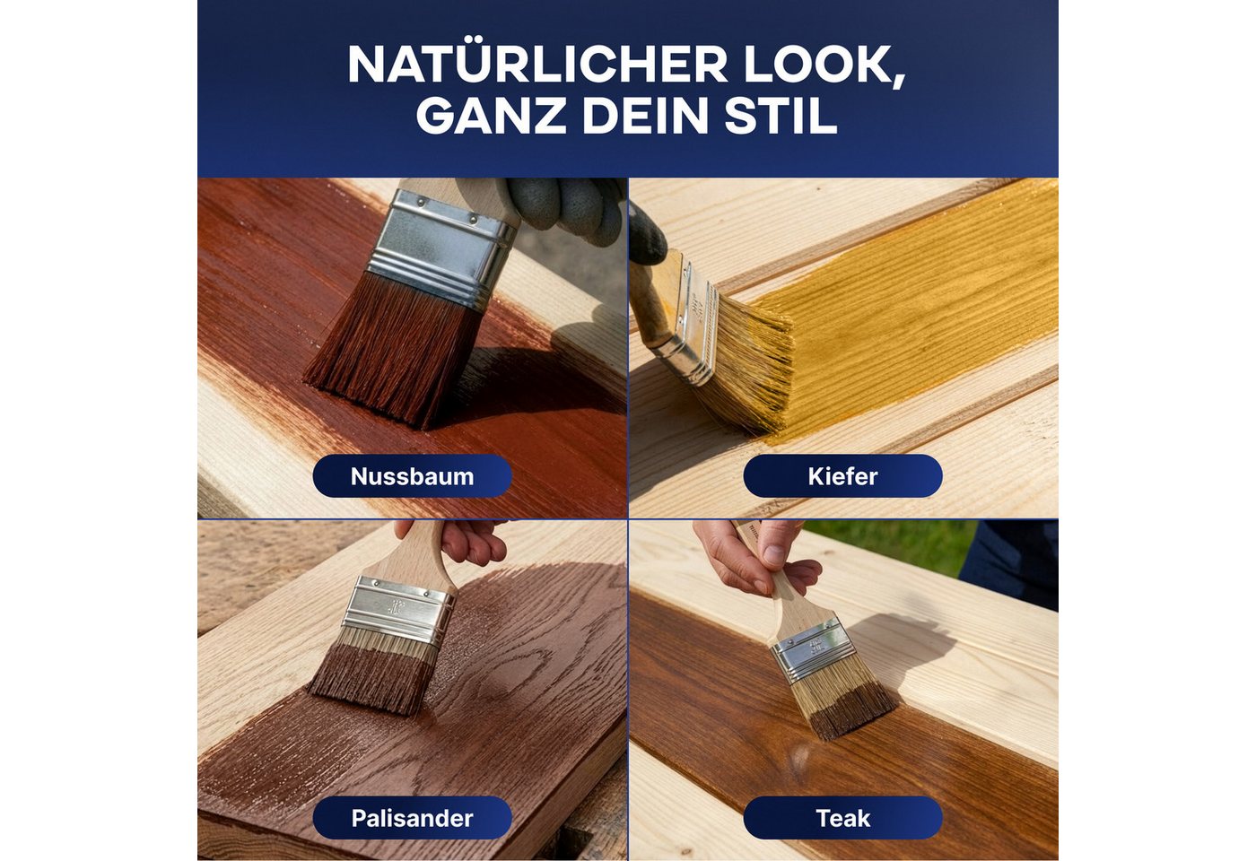 plid Holzschutzlasur Holzschutzlasur Holzlasur Holzschutz Holzgrundierung Holzschutzgel, Schnelltrocknend Bild 5