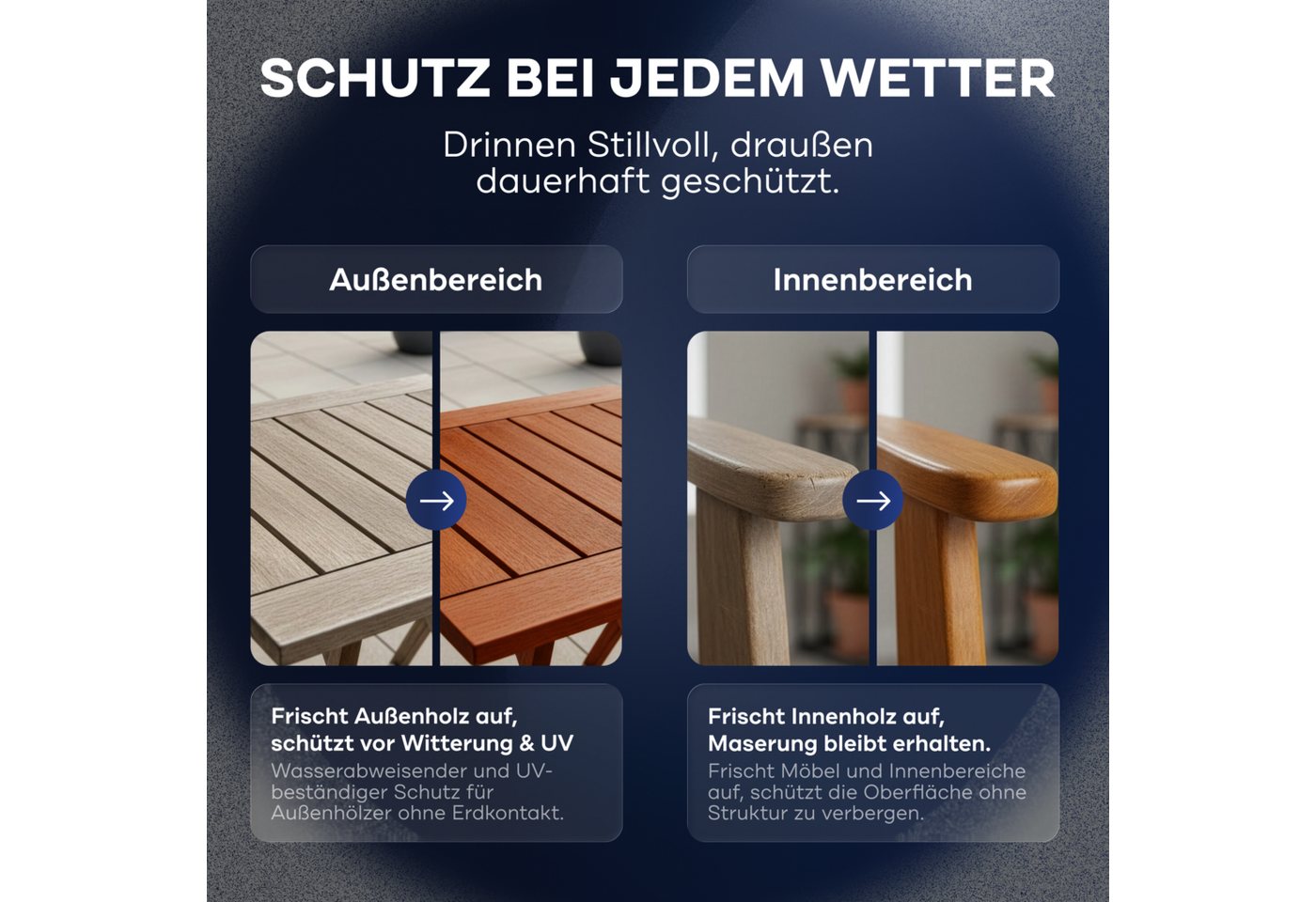 plid Holzschutzlasur Holzlasur Holzschutz Innen/Außen mit UV beständigem Langzeitschutz, Schnelltrocknend Bild 4