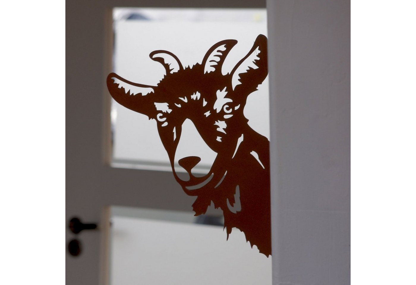 UNUS GARDEN Gartenstecker Baumstecker Rost Ziegenkopf (1-St)
