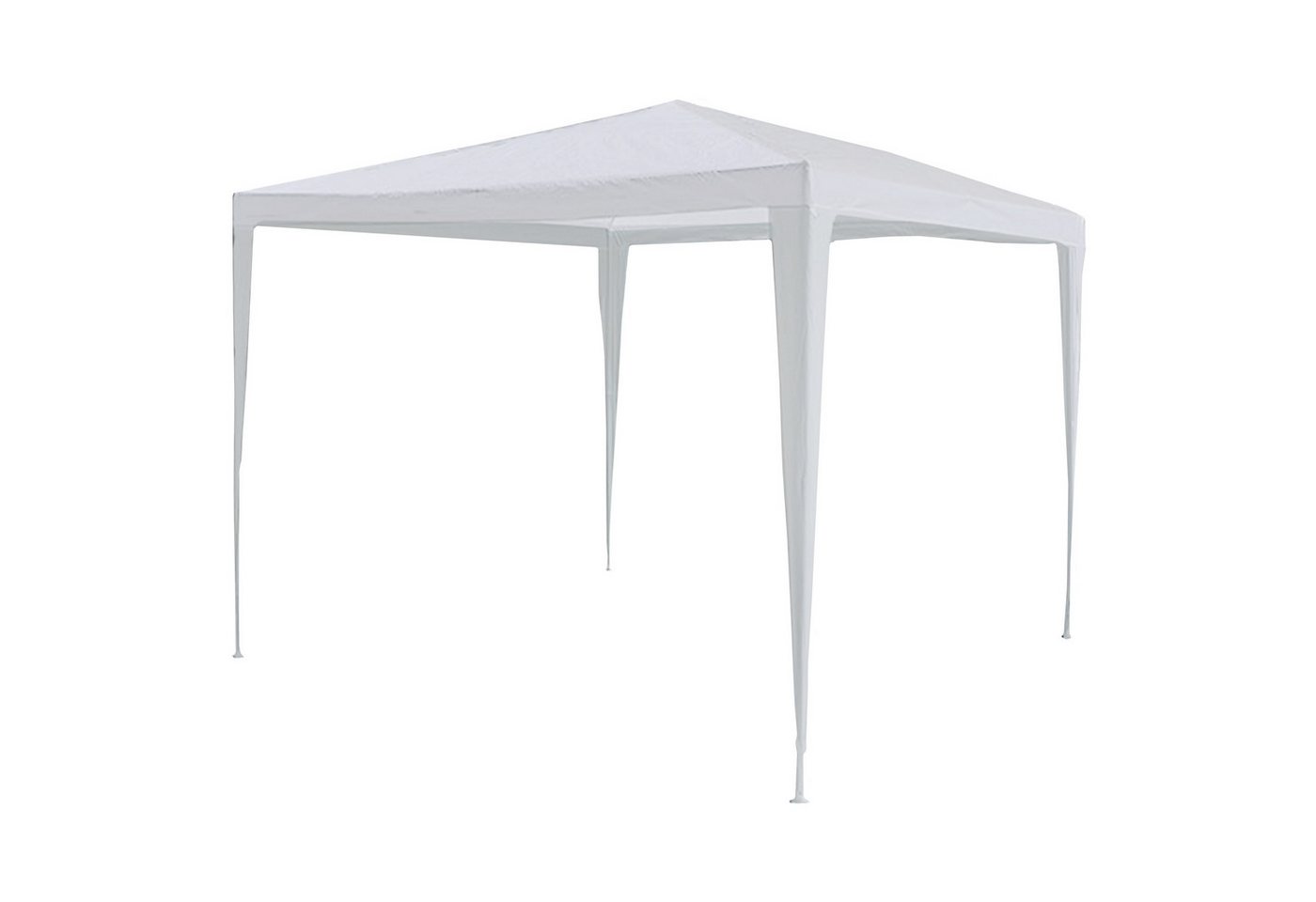 CEPEWA Partyzelt Pavillon Partyzelt 3x2,6x3m weiß PE Plane 90g/m² 4 Seile 8 Heringe Bild 2