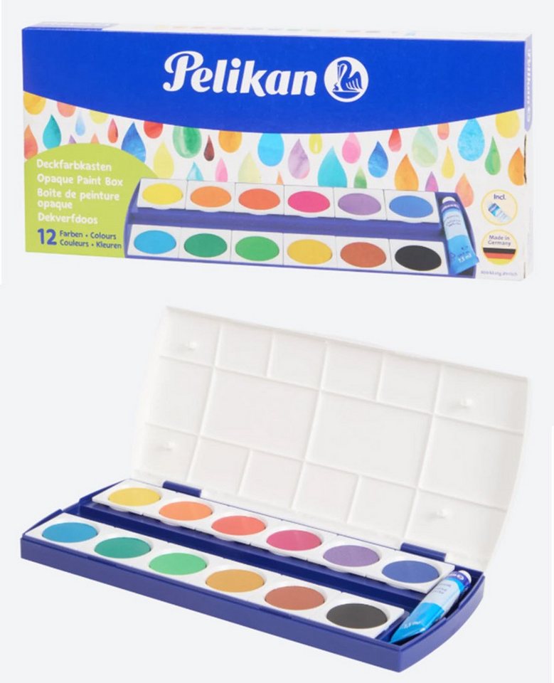 Pelikan Bastelfarbe Pelikan Deckfarbkasten 12 Farben Bild 2