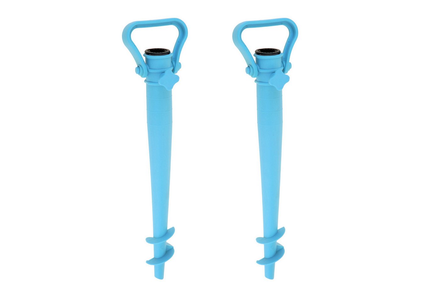 HAC24 Schirmhalter Universal Sonnenschirmhalter Strand Schirmhalter Sonnenschirm Halter, für Stöcke bis Ø 55 mm, 2 tlg.