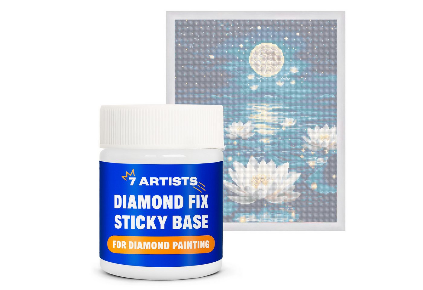 7 Artists Bastelkleber 7 Artists Diamond Painting Kleber Transparent - Sticky Base, 50 ml, 100 ml