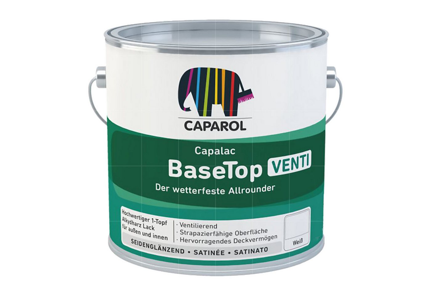 Caparol Lack Capalac Basetop Venti - 0.75 Ltr (Weiss) Bild 2