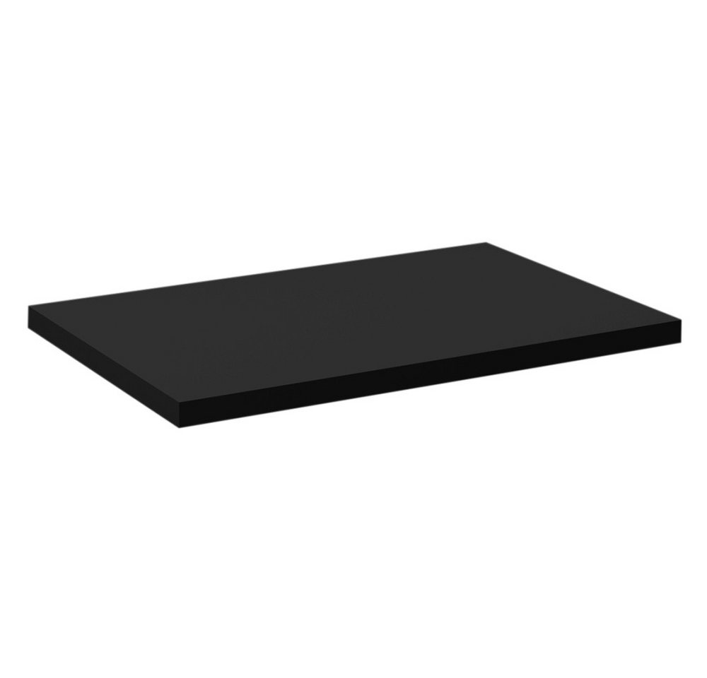 Lomadox Waschbeckenschrank NEWPORT-56-EVOKE 60 cm breit in Eiche mit schwarz, gerillte Front, 2 Schubladen Bild 3