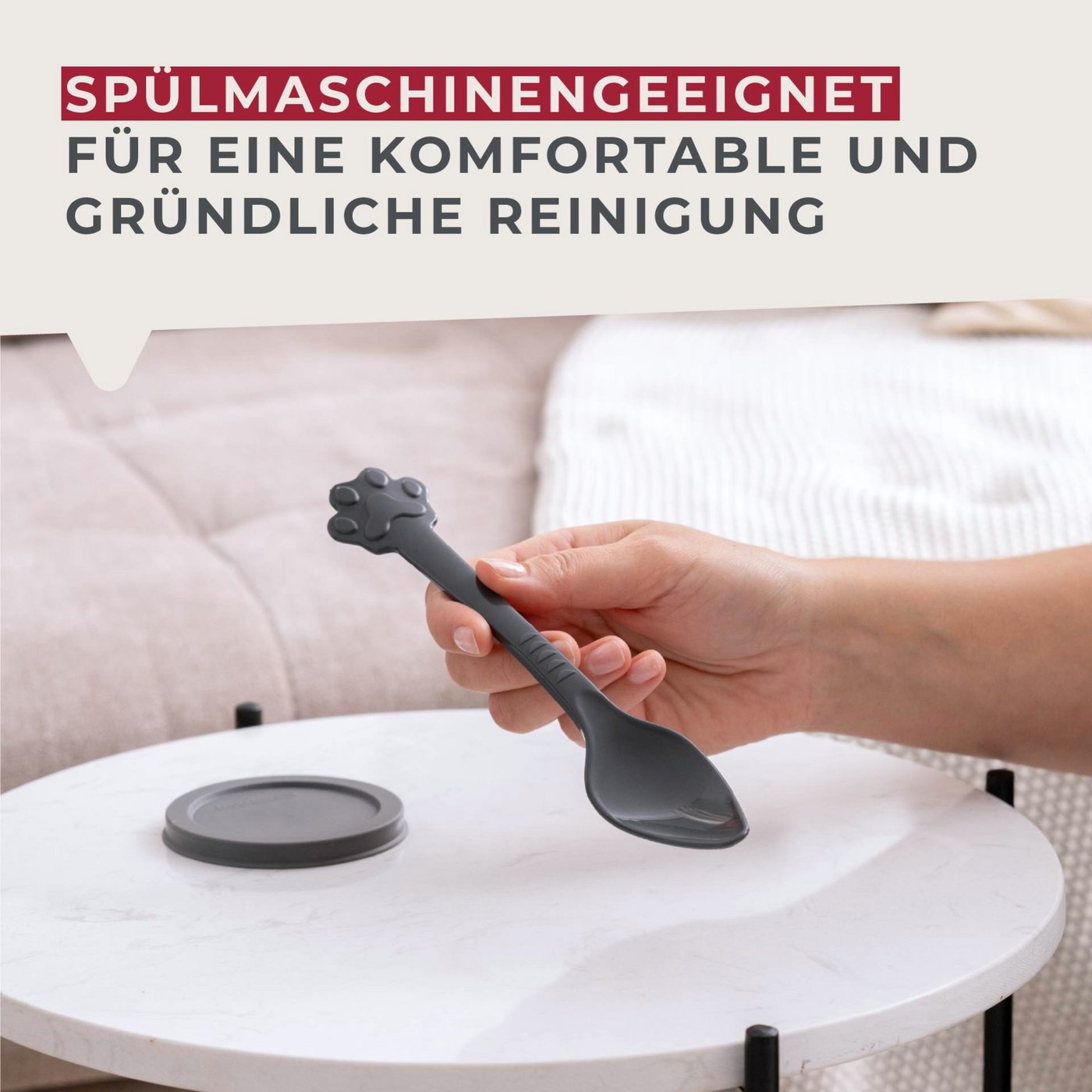 FACKELMANN Futterschaufel Tiernahrungslöffel, Futterlöffel, Katzenlöffel, Hundefutter Löffel Bild 4