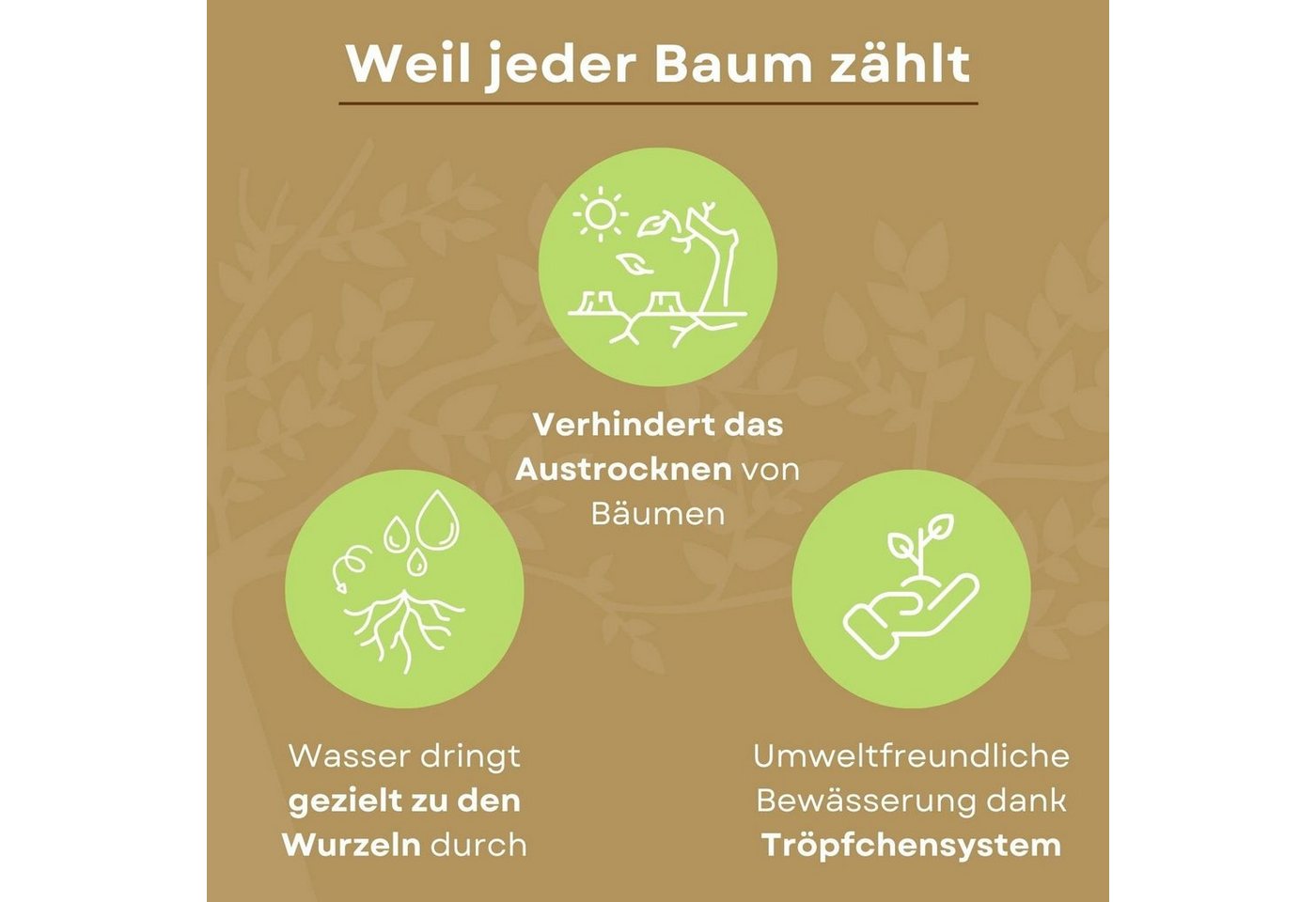 treebag Bewässerungssystem treebag Bewässerungssack Bewässerungssystem aus PVC, für Bäume ca. 75l, (2-tlg), PVC-Folie Bild 4