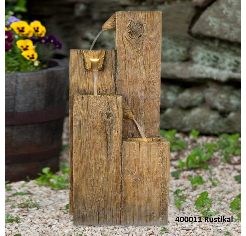 Wehmann Gartenbrunnen Gartenbrunnen Rustikal, inkl. LED-Beleuchtung Bild 2