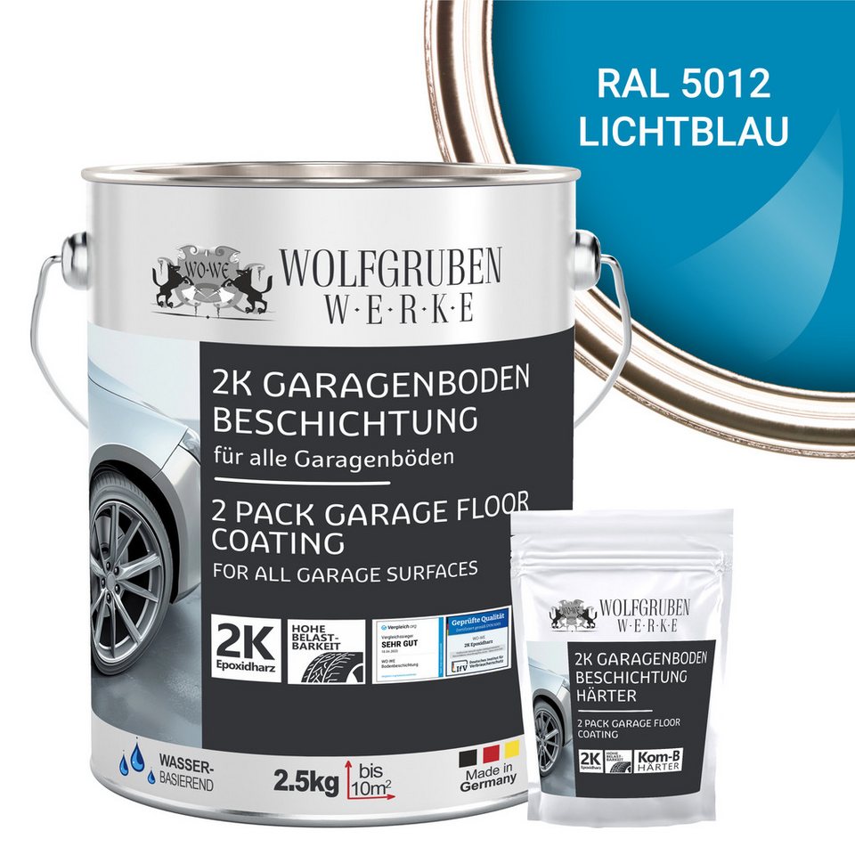 WO-WE Bodenversiegelung 2K Garagenbodenbeschichtung W707, Betonfarbe, Garagenfarbe, Bodenbeschichtung Bild 3