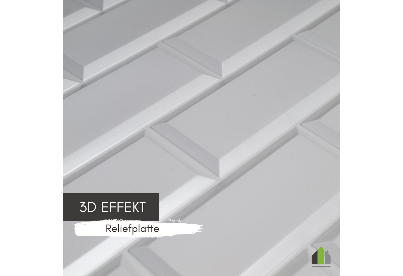 STM Company 3D Wandpaneel 3D-Wandpaneele PVC, Ziegel Optik, 1-20 Platten - 0.5-10 m², (20-tlg) Für Wohnzimmer, Küche & Bad, Einfache DIY-Montage
