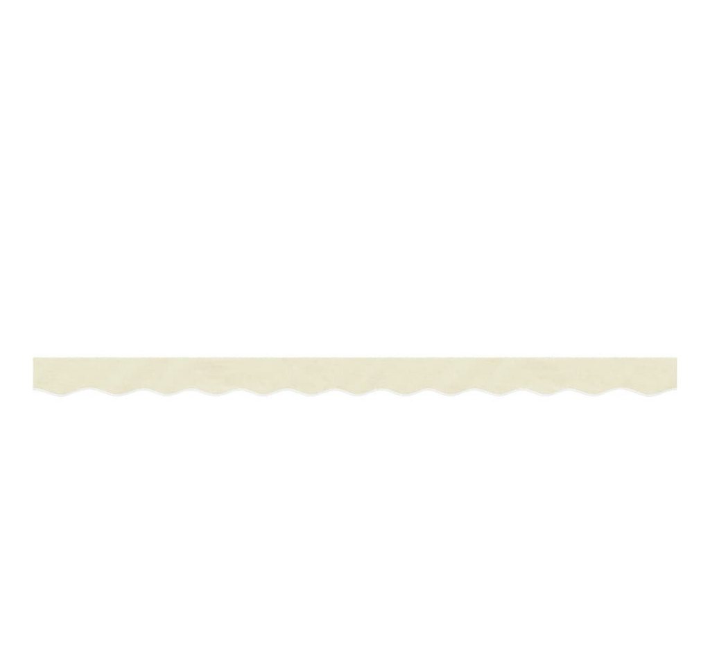 furnicato Markise Markisenvolant Creme 280 x 20 cm wasserfest und UV-beständig Wetterfeste Markisenschürze, schmutzabweisend und atmungsaktiv
