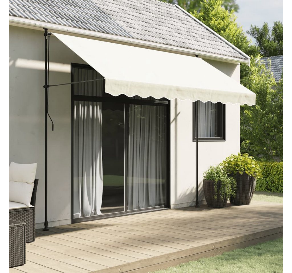 furnicato Markise Markisenvolant Creme 280 x 20 cm wasserfest und UV-beständig Wetterfeste Markisenschürze, schmutzabweisend und atmungsaktiv Bild 4
