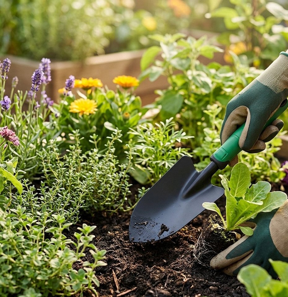 Greemotion Blumenkelle aus robustem stahl mit ergonomischem Griff, ideal für Pflanzarbeiten, (1 St)