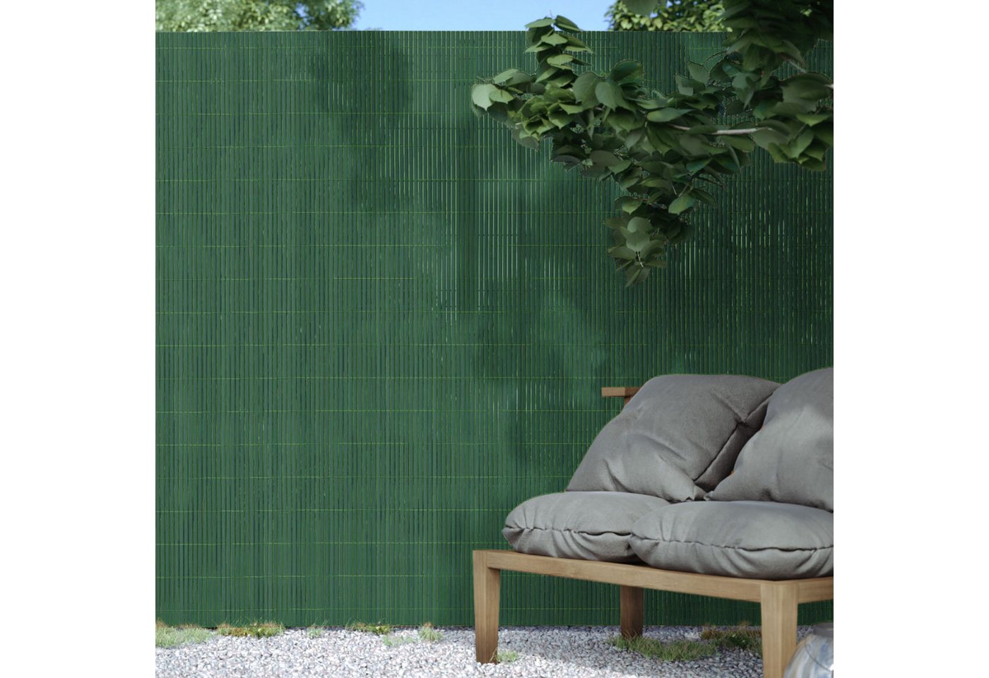 paramondo Sichtschutzzaunmatten PVC Sichtschutzmatte StrongLine, 60 x 300 cm, grün, (1-St), langlebig, witterungsbeständig, pflegeleicht Bild 5