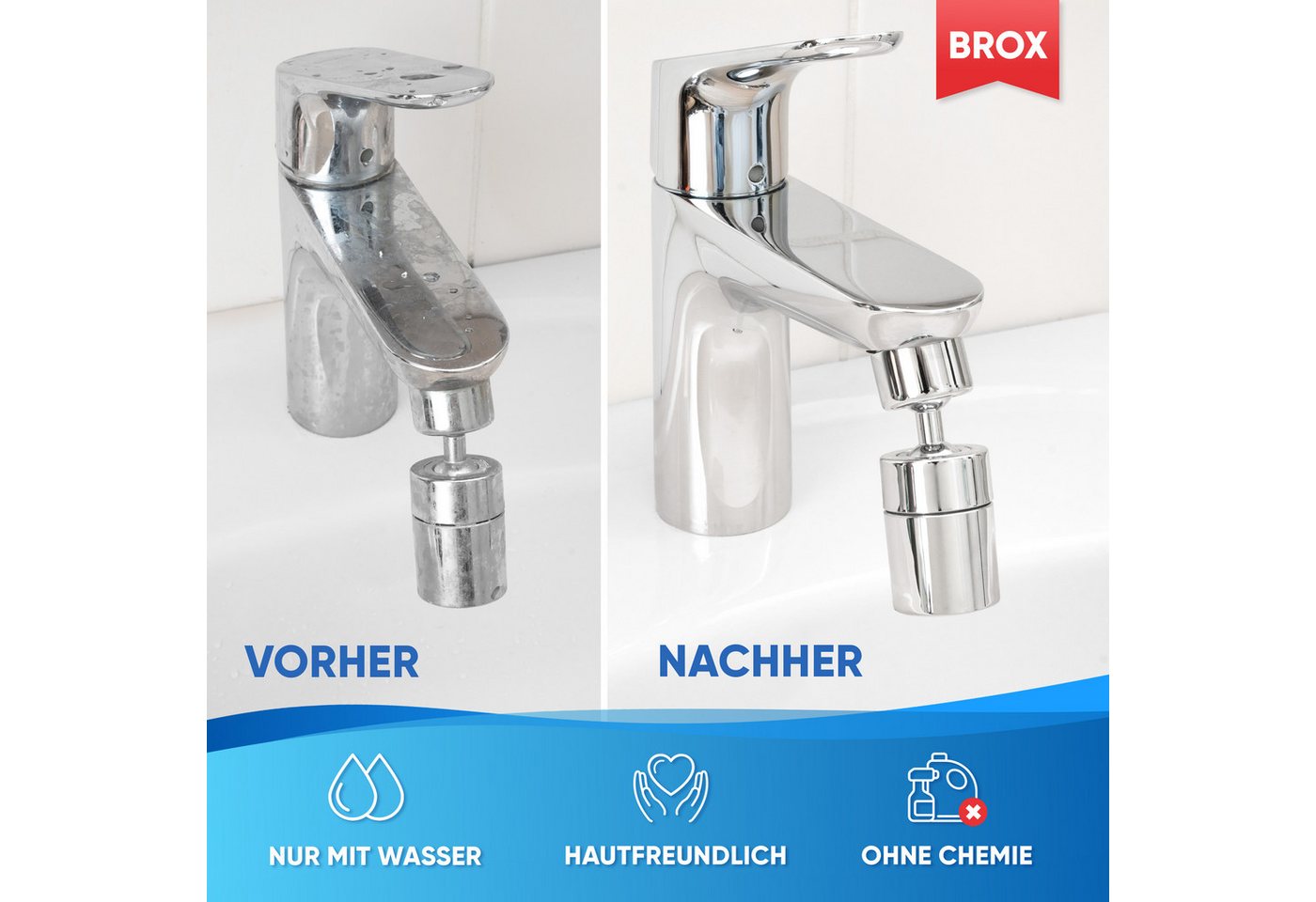 BROX Radierschwamm für weiße Wände, Schuhe und Böden Schmutzradierer (12-St. verbesserte Schaumstruktur) Bild 4