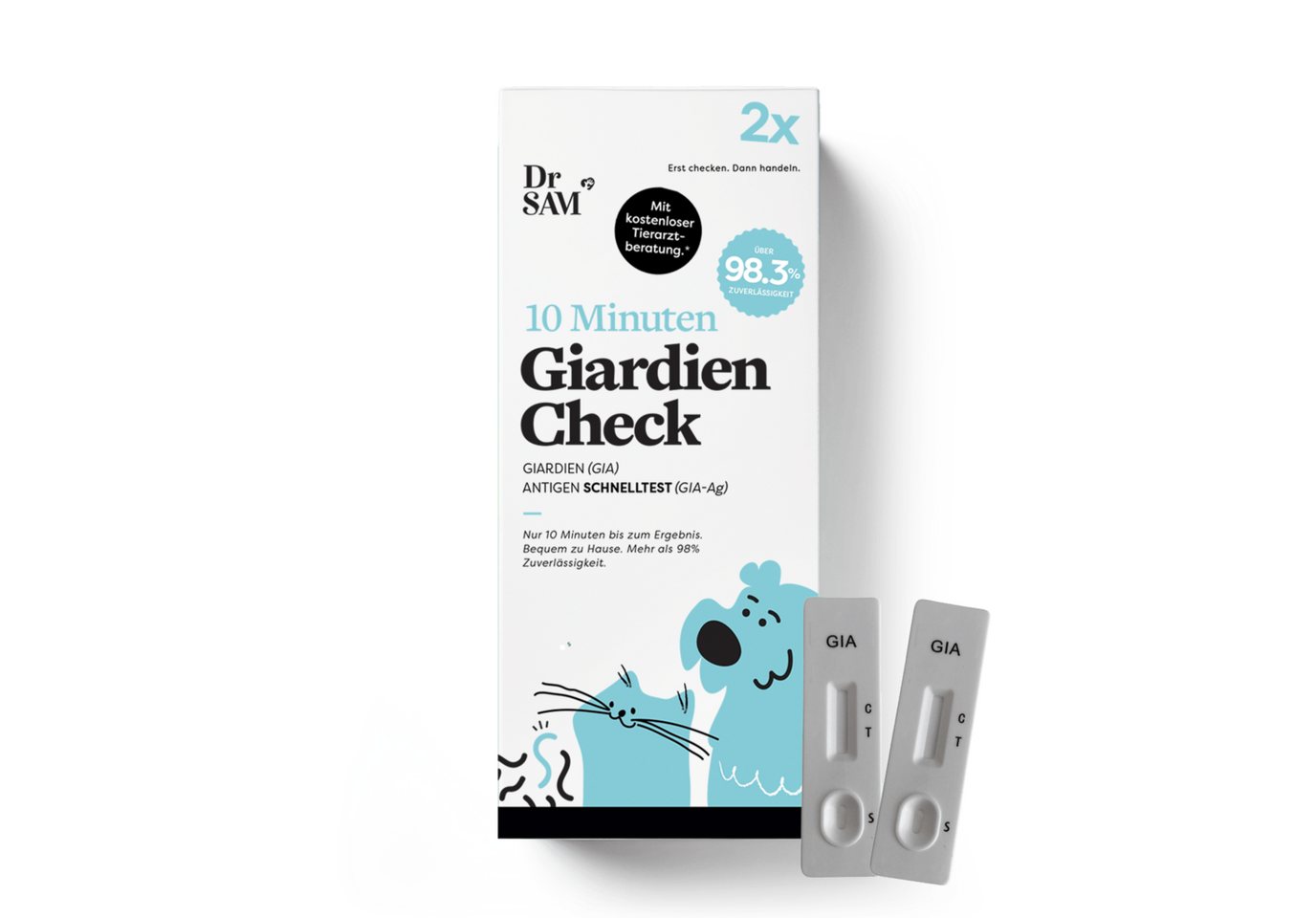 Dr. SAM Darmparasiten-Test Dr. SAM 10 Minuten Giardien Check - Antigen Selbsttest, 1-tlg.