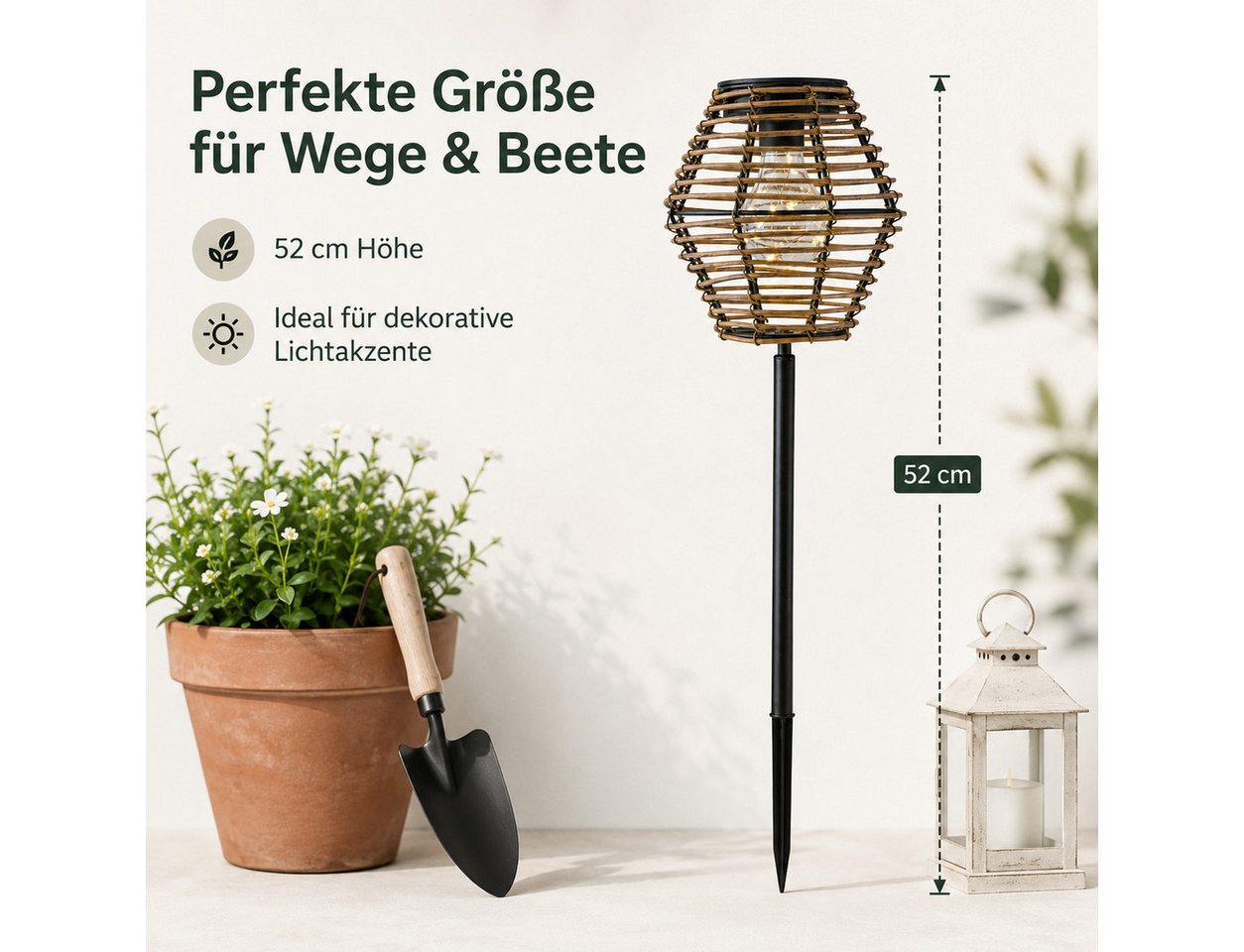 ReWu Solarmodul Gehlmann Variante Solarlampen mit Kunststoffstecker Bild 3
