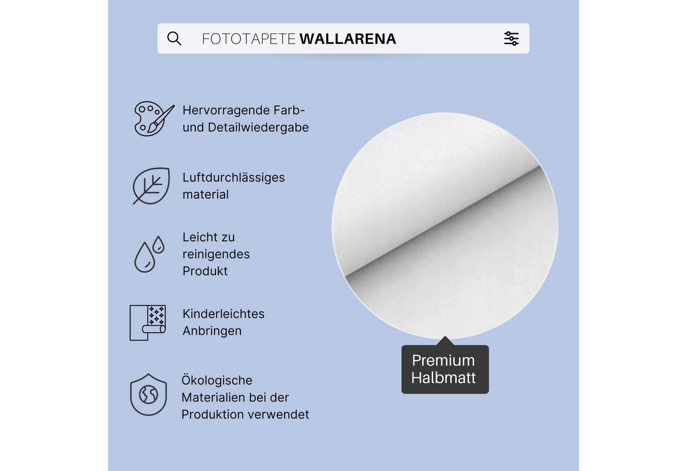 Wallarena Fototapete Beton Grau - Modern - Vlies - Wohnzimmer, glatt, 104x70cm Bild 4