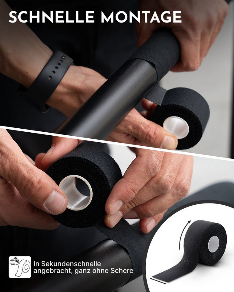 NEOLYMP Grip-Tape 10m – Selbsthaftendes Sport Tape für Calisthenics, Crosstraining (Griffband für Tennis, Badminton, Klimmzugstangen, Scooter & Home Gym) Sporttape Schützt Haut & verbessert Grip - Griffband für Calisthenics Bild 2