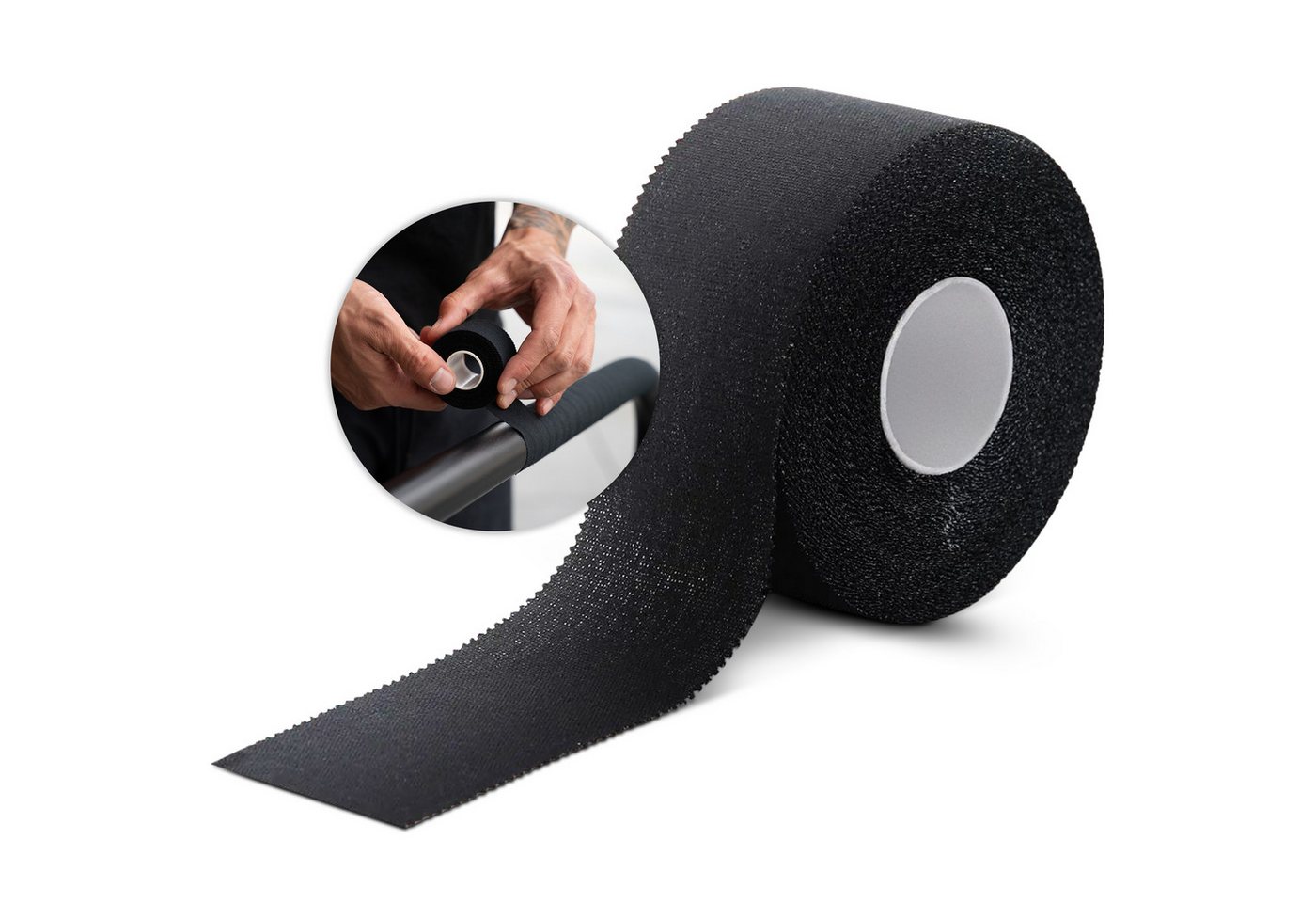 NEOLYMP Grip-Tape 10m – Selbsthaftendes Sport Tape für Calisthenics, Crosstraining (Griffband für Tennis, Badminton, Klimmzugstangen, Scooter & Home Gym) Sporttape Schützt Haut & verbessert Grip - Griffband für Calisthenics Bild 5