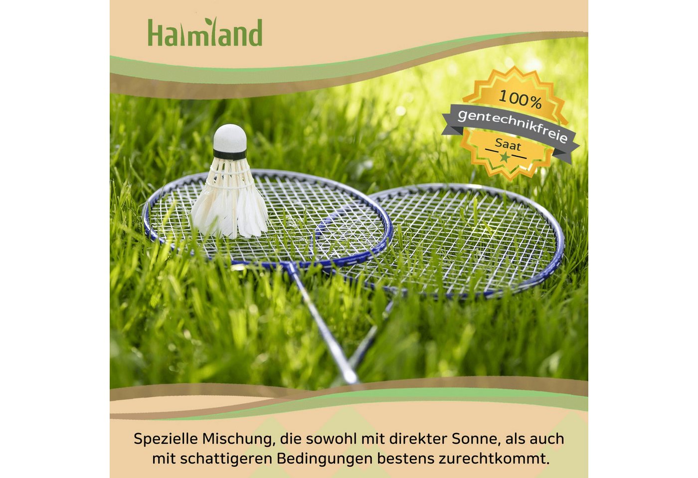 halmland Rasensamen Premium Schattenrasen Rasensamen 1 kg - schnellkeimend, robust, 30m² Bild 3