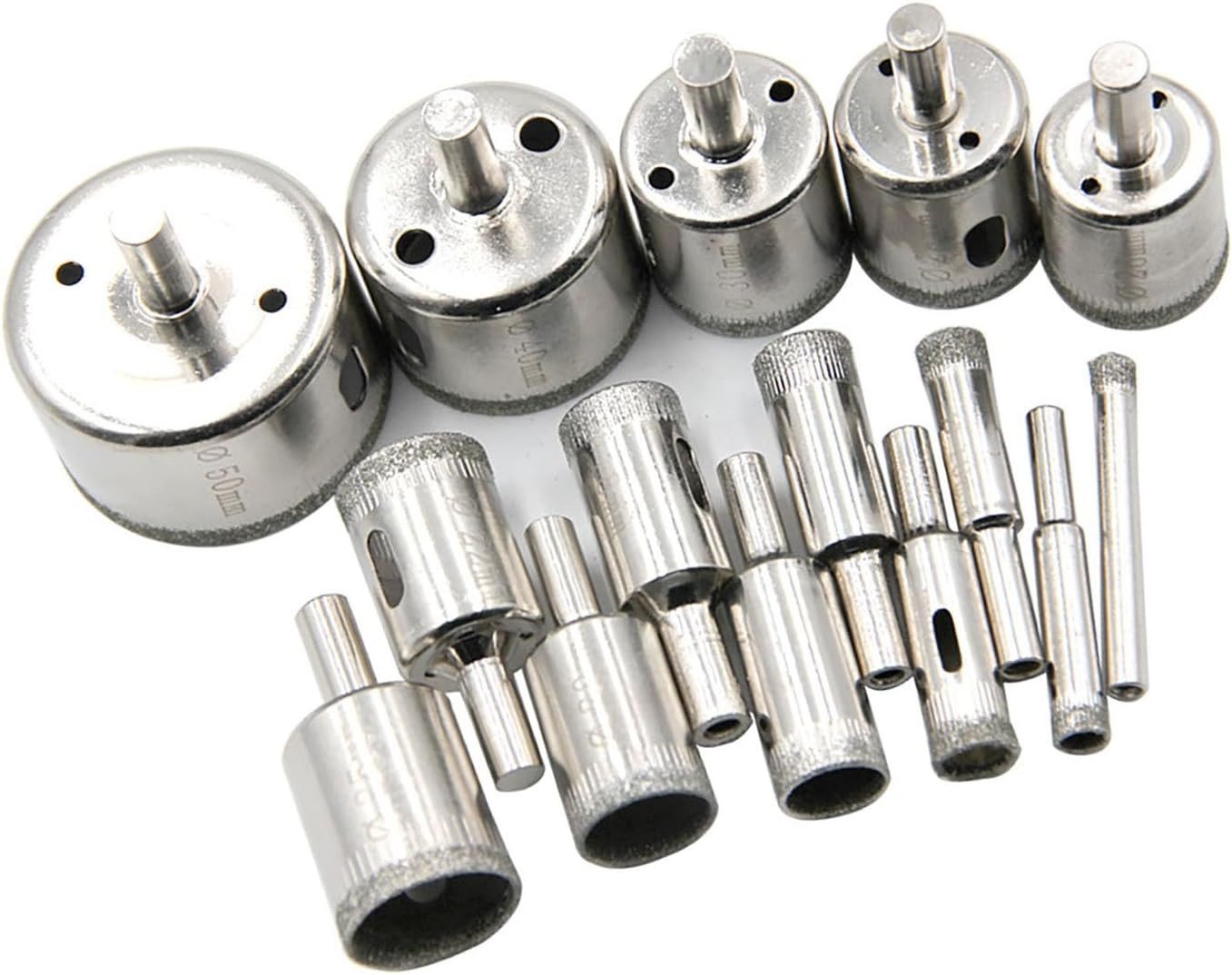 FELIXLEO Fliesenbohrer 15 Stück Diamantbohrer Set für Fliesen Glas Keramik Granit, (1-tlg) Bild 2