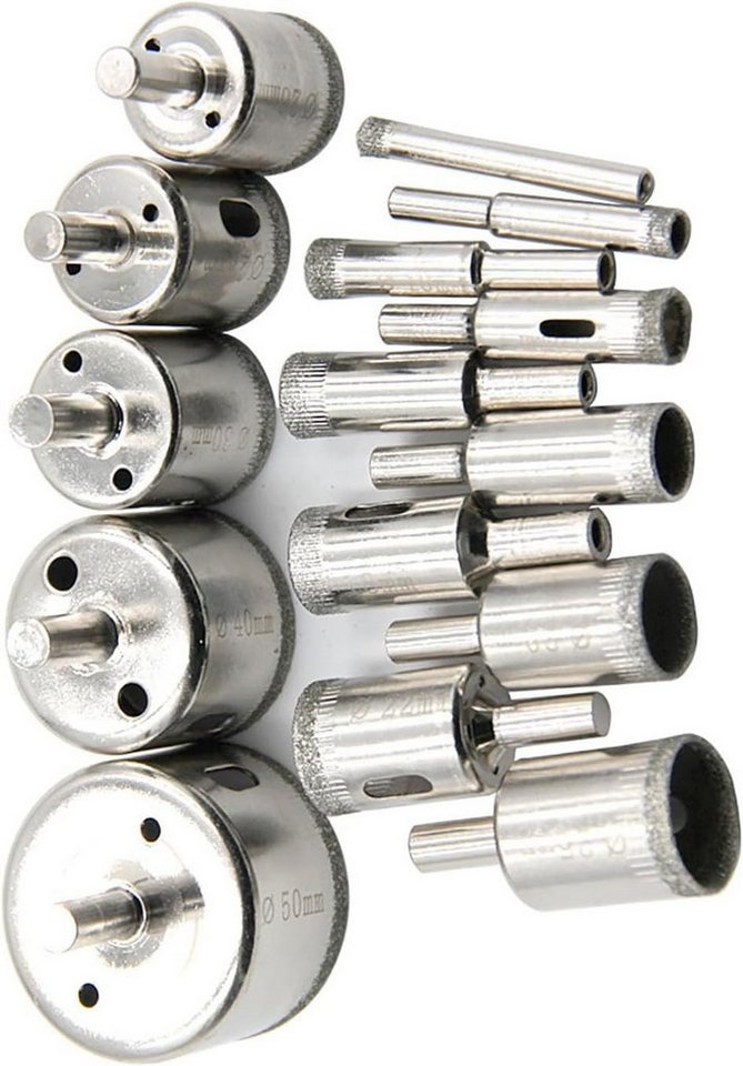 FELIXLEO Fliesenbohrer 15 Stück Diamantbohrer Set für Fliesen Glas Keramik Granit, (1-tlg) Bild 5