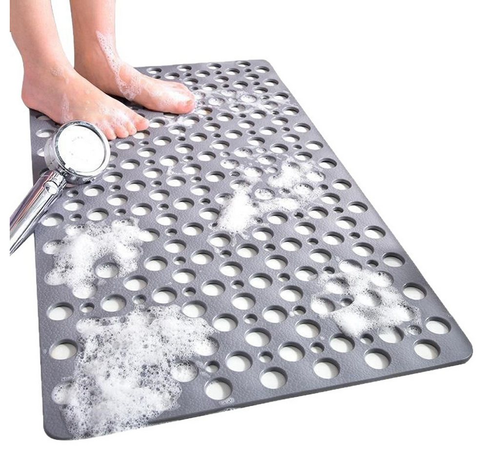Agger Duscheinlage Quadratische Duschmatte rutschfest, 53 x 53 cm Badewannenmatte, L: 53 cm, Antirutschmatte Dusche mit Saugnäpfen und Abflusslöchern Bild 5