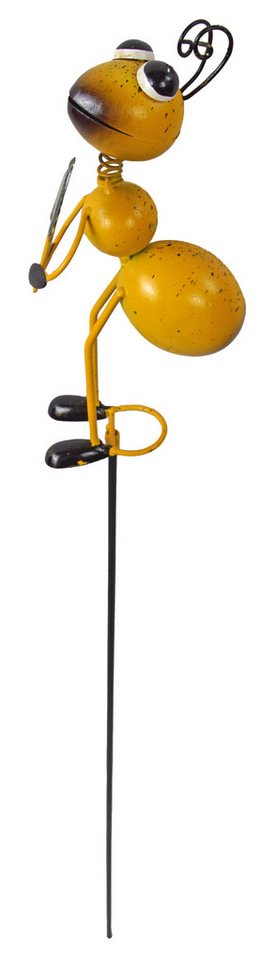 Posiwio Gartenstecker Charmantes 2er-Set Gartenstecker "Fleißige Ameisen" (Set, 2 tlg) Wetterfestes Metall mit Federhals und liebevollen Details im Beet!!! Bild 2