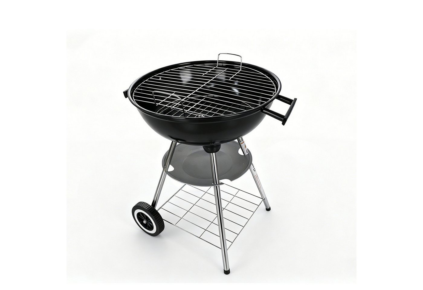 LQWELL Grillrost Barbecue Trolley Grillwagen mit Deckel (Standgrill), für alle, die gerne Familie, Freunde und BBQ-Partys