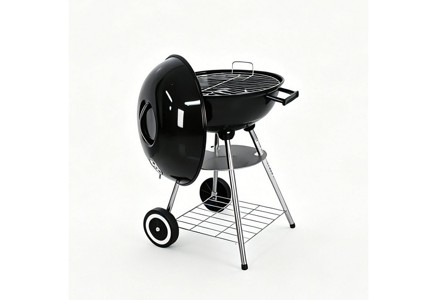 LQWELL Grillrost Barbecue Trolley Grillwagen mit Deckel (Standgrill), für alle, die gerne Familie, Freunde und BBQ-Partys Bild 2