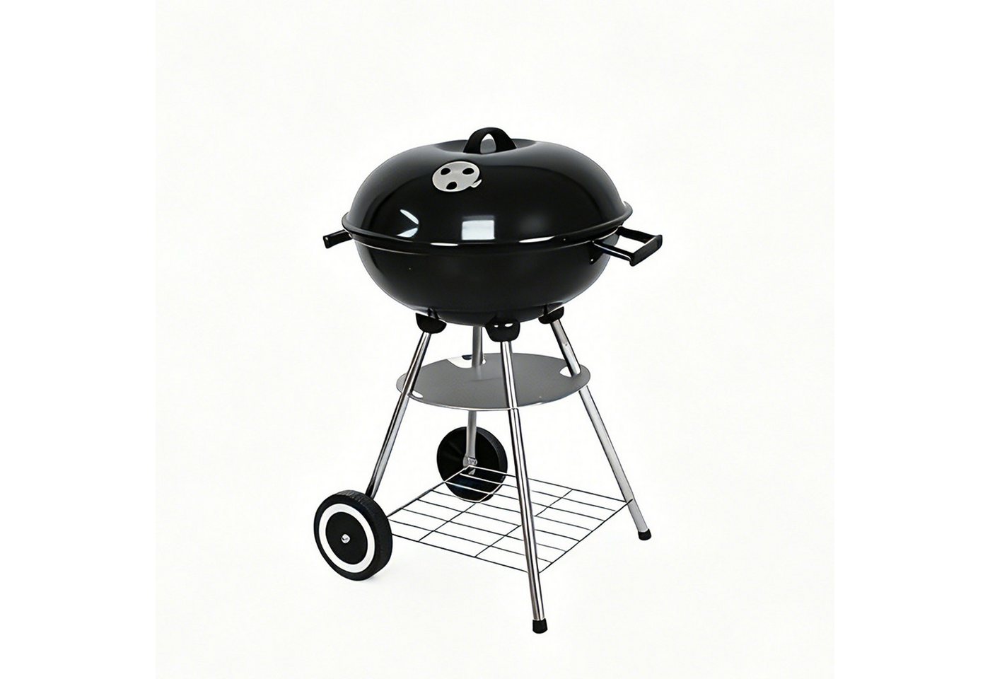 LQWELL Grillrost Barbecue Trolley Grillwagen mit Deckel (Standgrill), für alle, die gerne Familie, Freunde und BBQ-Partys Bild 5