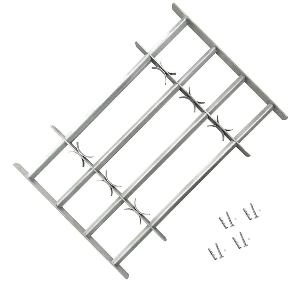 vidaXL Fenster Fenstergitter Verstellbar für Fenster 2 Stk. 1000-1500 mm Bild 2
