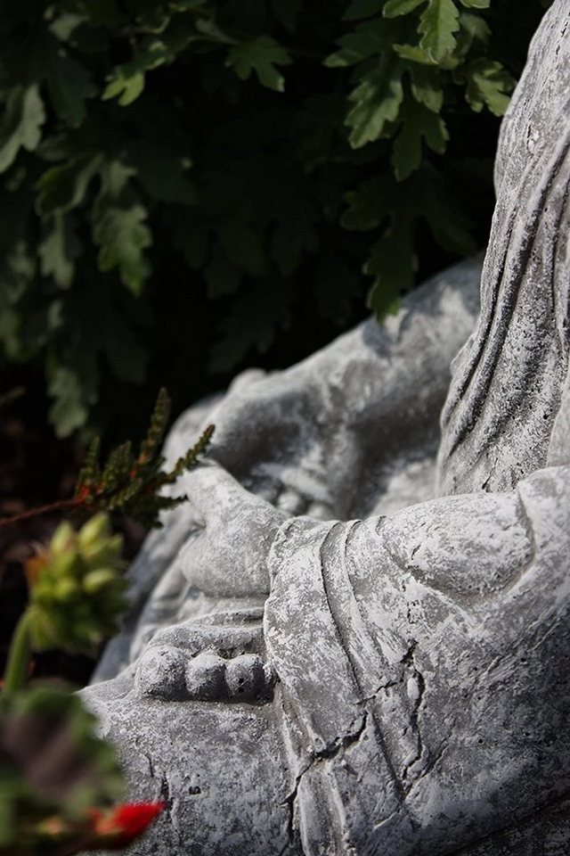 Stone and Style Gartenfigur Frostfeste Steinfigur großer Buddha Shiva Bild 4