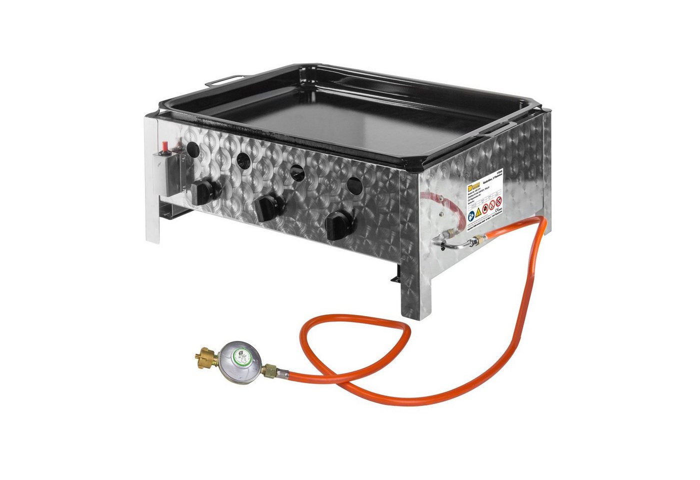 DEMA Gasgrill Gasbräter - Wurstbräter - Tischbräter mit 3 Flammen 71 x 57 x 30 cm Bild 3