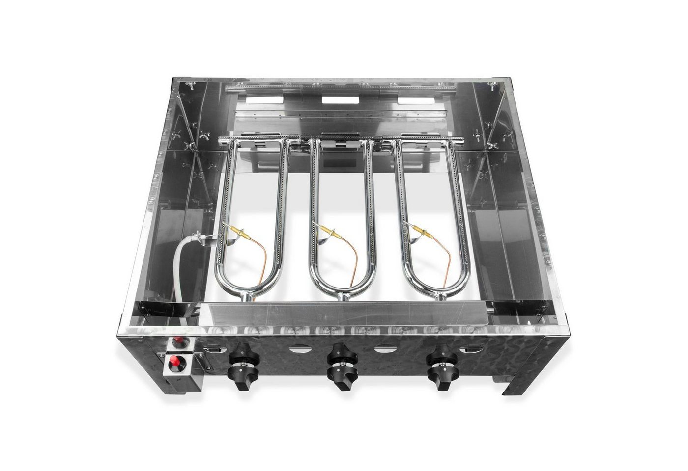 DEMA Gasgrill Gasbräter - Wurstbräter - Tischbräter mit 3 Flammen 71 x 57 x 30 cm Bild 5