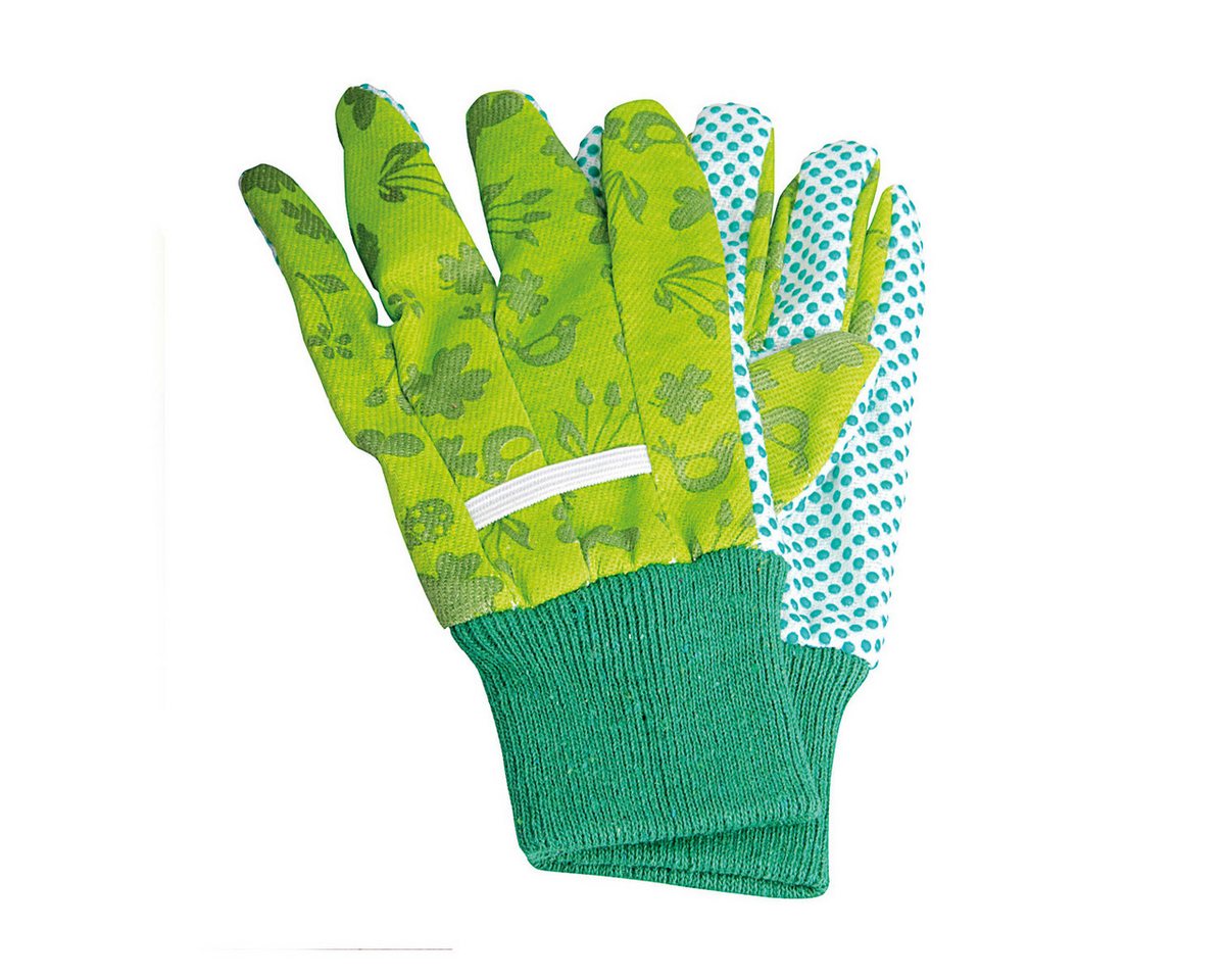 esschert design Gartenhandschuhe Kinder-Gartenhandschuhe mit Noppen, gemustert 1 Paar Bild 2