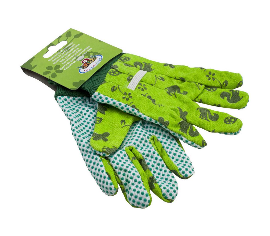 esschert design Gartenhandschuhe Kinder-Gartenhandschuhe mit Noppen, gemustert 1 Paar Bild 3