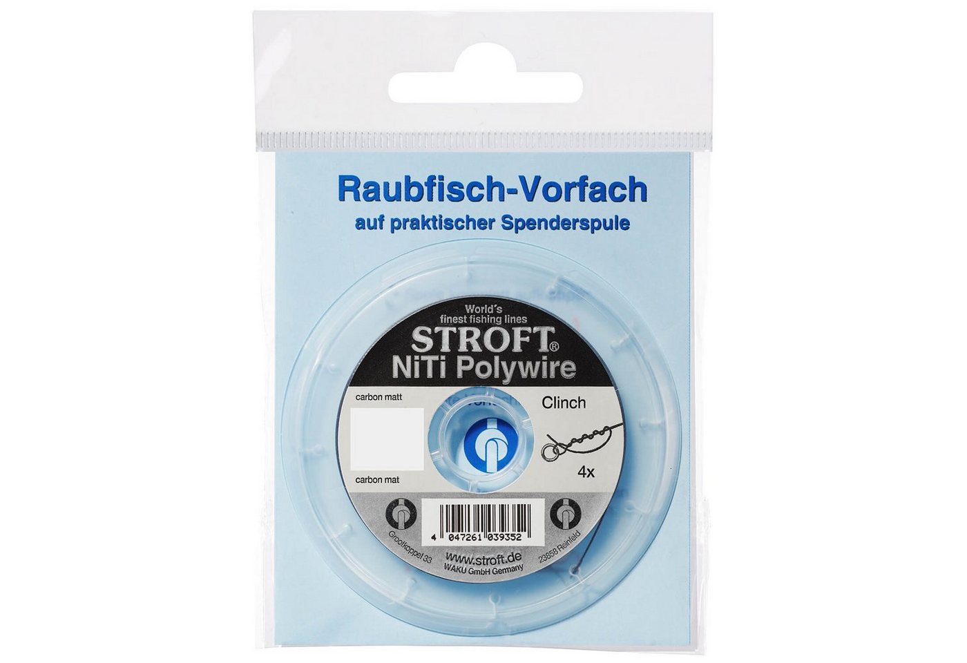 Stroft Vorfachschnur Stroft Vorfachschnur NiTi Polywire 2m, 2 m Länge, 0,20 mm Fadendurchmesser, (1-St)